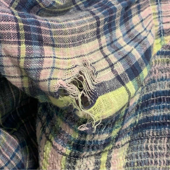 Free People | Multicolor Plaid Marlena | Sz L - Picture 10 of 13